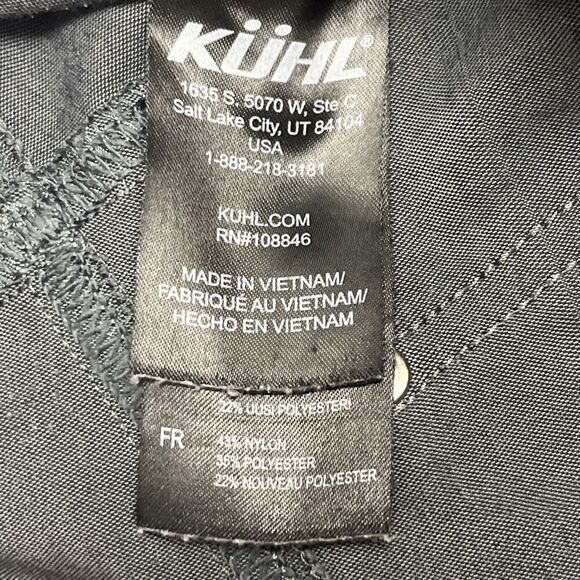 Kuhl Women's Dark Grey Snap Zipper Shorts With Zipper Drawstrings-Size 8 - Picture 9 of 11